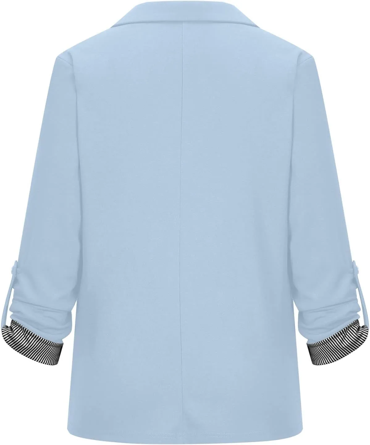 2022 Trendy Blazer Tops for Womens One Button Casual Business Blazer Jackets Women's Lapel Solid Blazers with Pockets