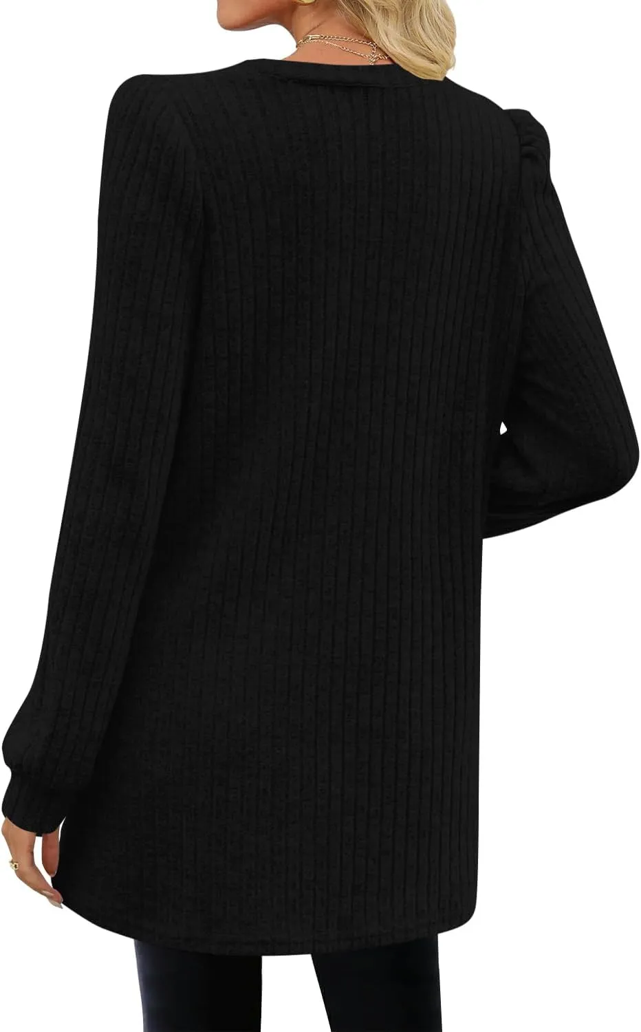 2025 Long Shirts for Women to Wear with Leggings Long Sleeve Tunic Tops Loose Fit Dressy Tunic Sweaters with Pockets