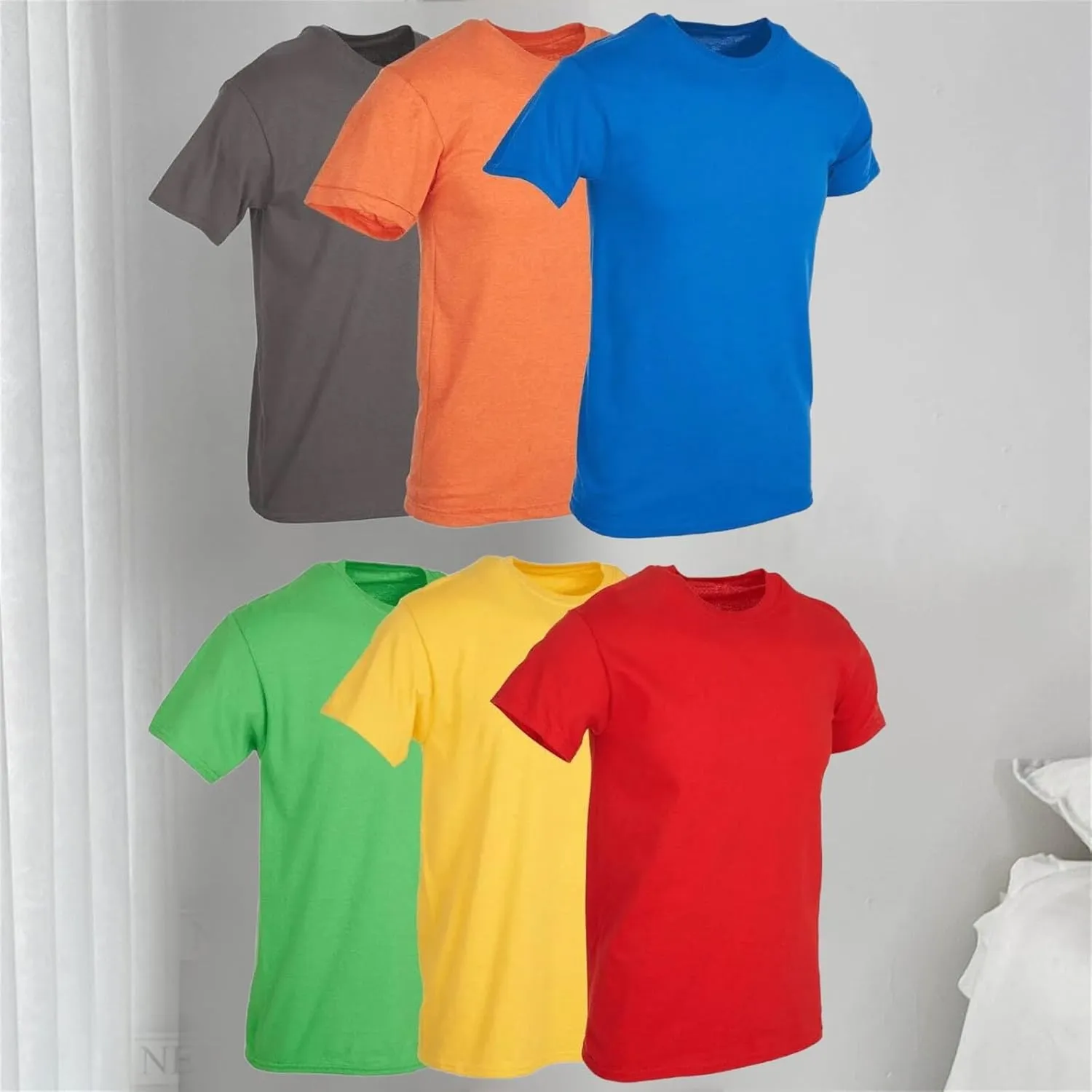 3 Pack Men Workout T Shirts Short Sleeve Crew Neck Solid Slim Fit Tee Shirt Quick Dry Casual Summer Gym Athletic Tops