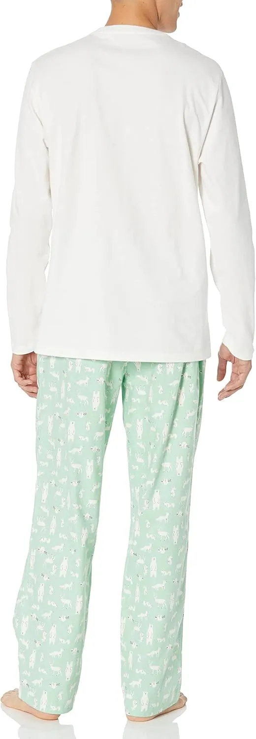 Amazon Essentials Men's Soft Flannel Pajama Sleepwear Set (Available in Big & Tall)