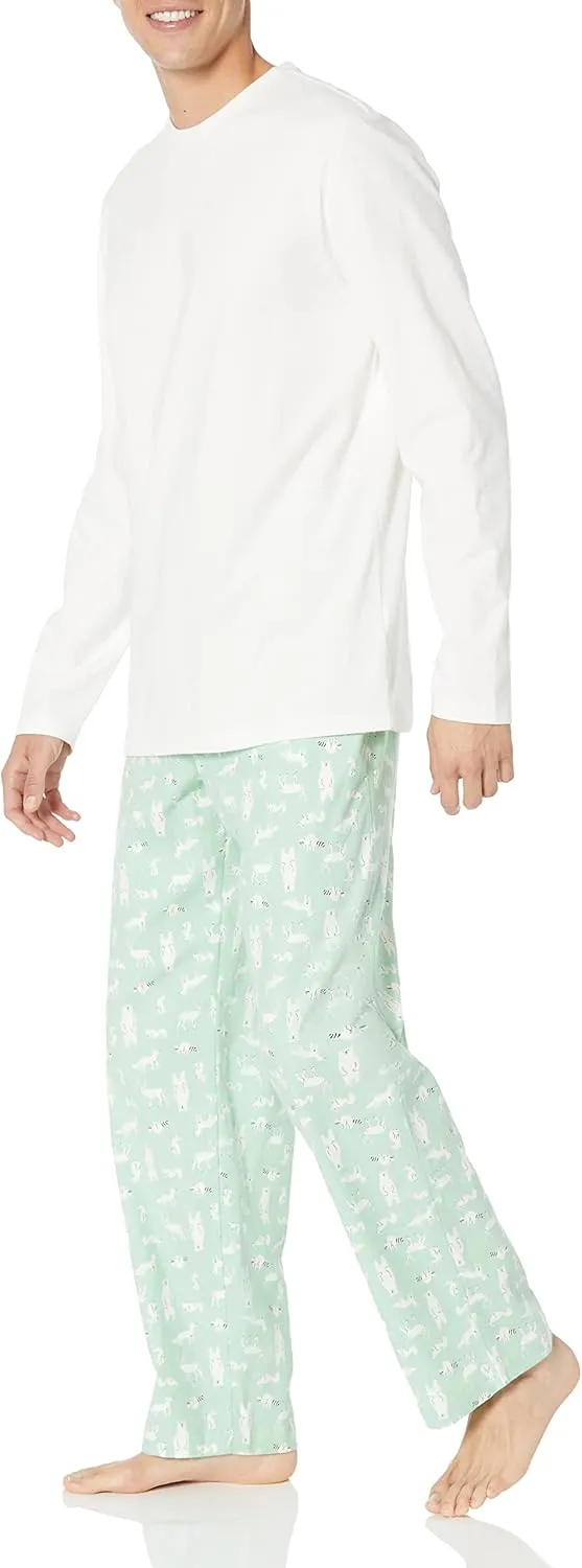 Amazon Essentials Men's Soft Flannel Pajama Sleepwear Set (Available in Big & Tall)