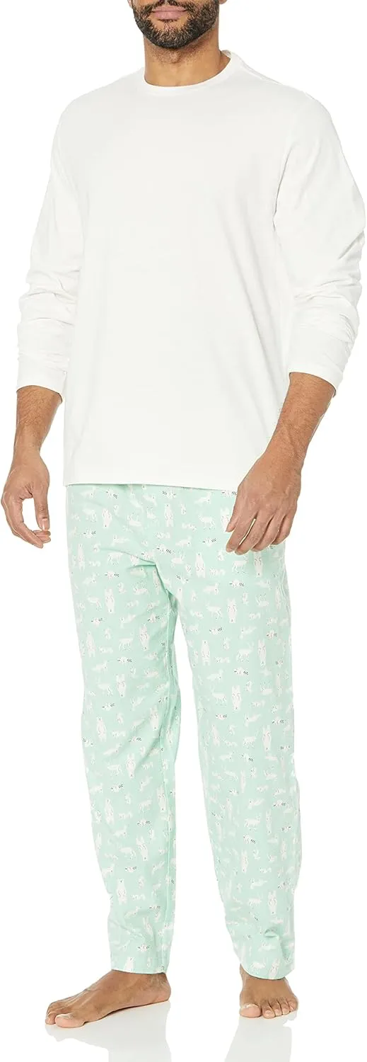 Amazon Essentials Men's Soft Flannel Pajama Sleepwear Set (Available in Big & Tall)