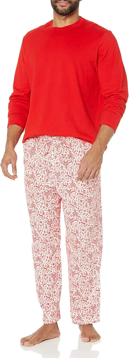 Amazon Essentials Men's Soft Flannel Pajama Sleepwear Set (Available in Big & Tall)
