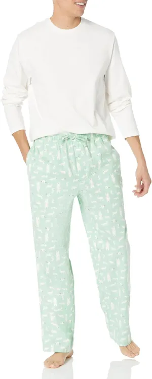 Amazon Essentials Men's Soft Flannel Pajama Sleepwear Set (Available in Big & Tall)