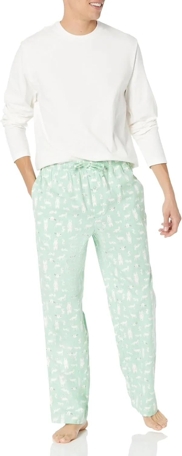 Amazon Essentials Men's Soft Flannel Pajama Sleepwear Set (Available in Big & Tall)