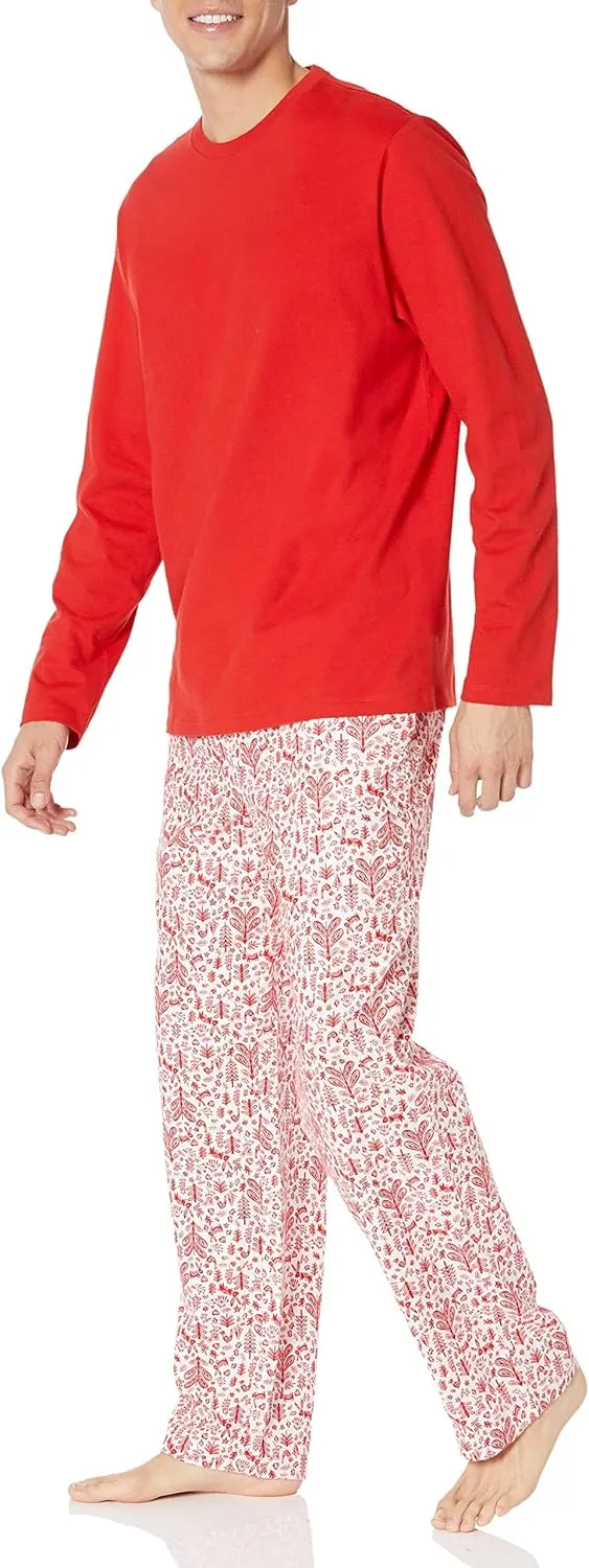 Amazon Essentials Men's Soft Flannel Pajama Sleepwear Set (Available in Big & Tall)