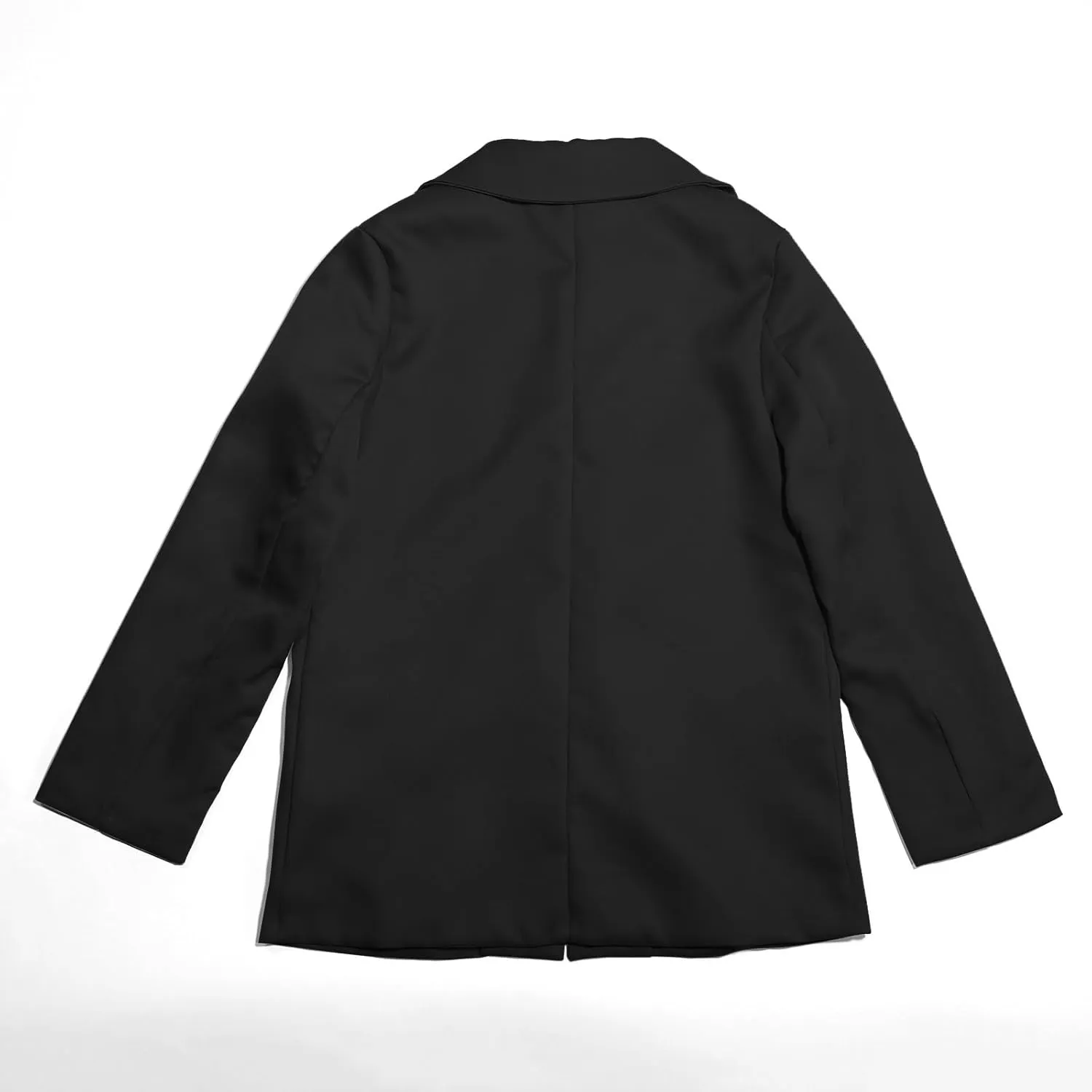 Blazer Jacket For Teen Girls Y2K Solid Lapel Formal Suit Coat Long Sleeve Casual Plus Open Front Dress Tops With Inner Pocket