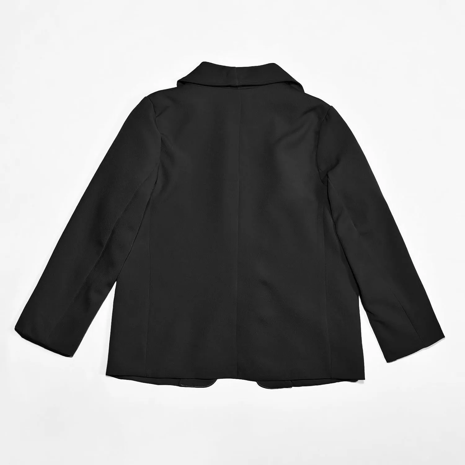 Blazer Jacket For Teen Girls Y2K Solid Lapel Formal Suit Coat Long Sleeve Casual Plus Open Front Dress Tops With Inner Pocket