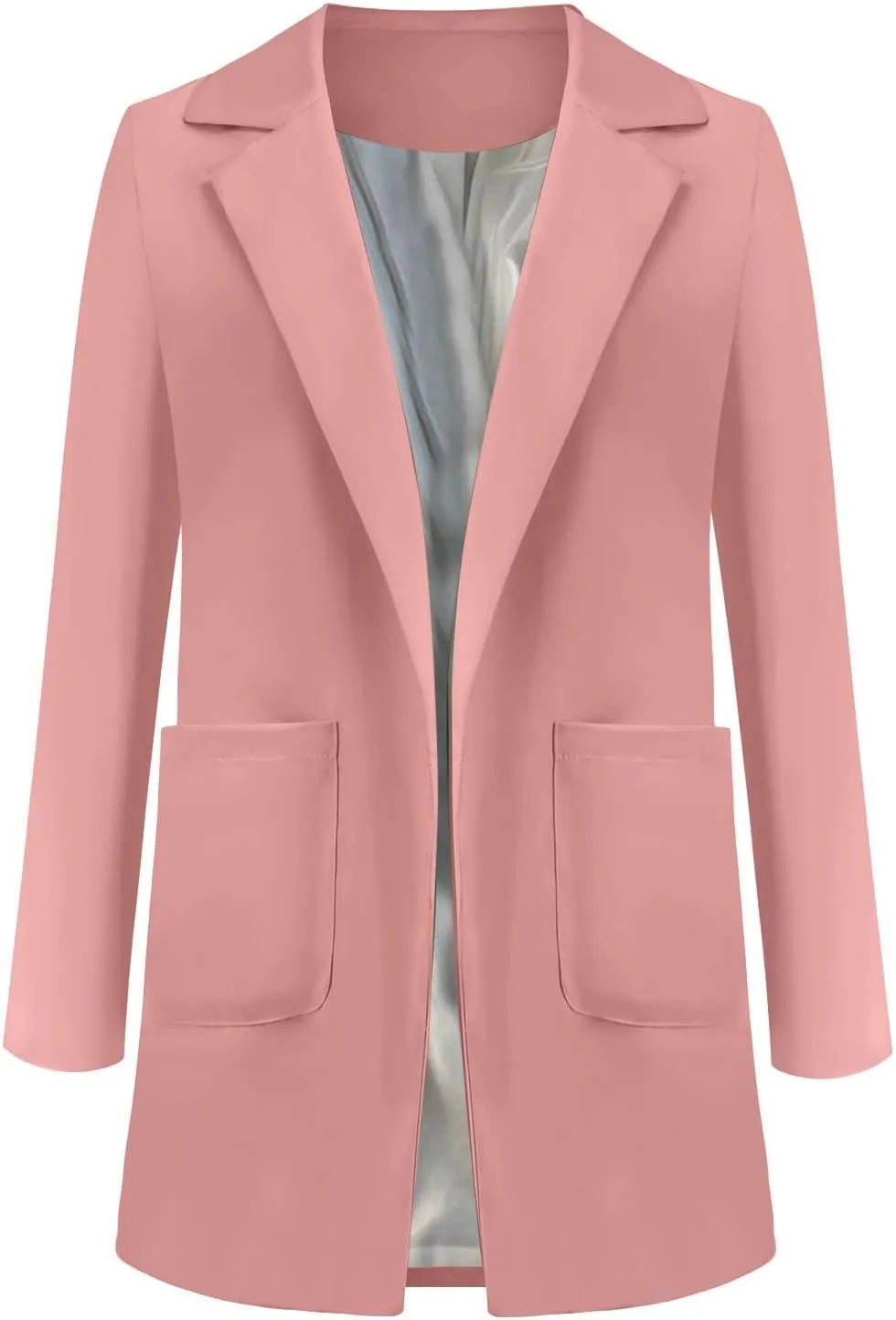 Blazer Jackets for Women Work Office Suit Coats Slim Open Front Cardigan Lapel Collar Long Sleeve Outerwear