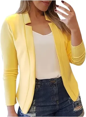 Blazers for Women Business Casual Long Sleeve Button Down Lapel Blazer Dress Work Outfit Suit Jackets Summer Cardigan