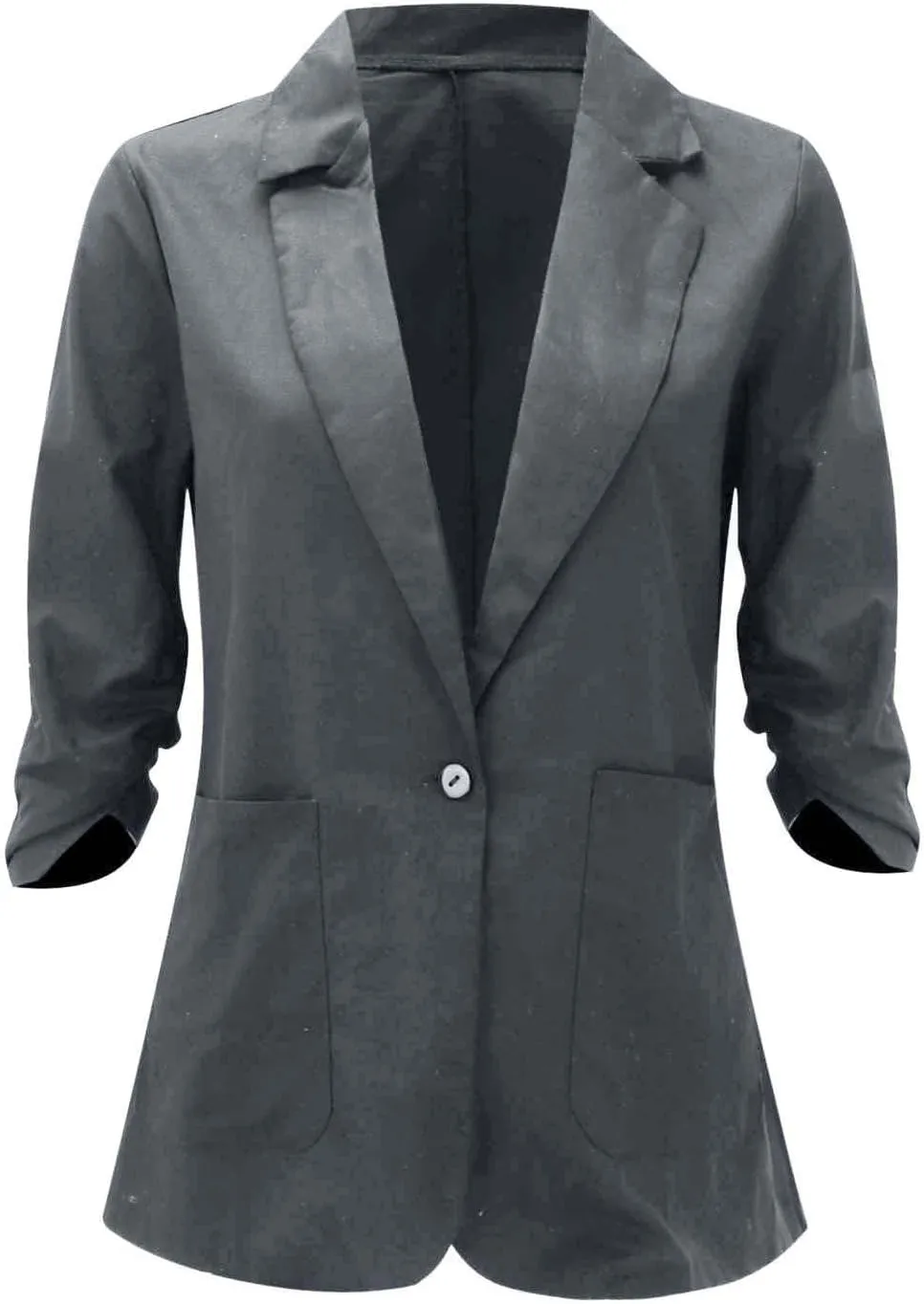 Blazers for Women Fashion Casual Single-Breasted Suit Jackets Long Sleeve Open Front Work Office Blazer with Pockets
