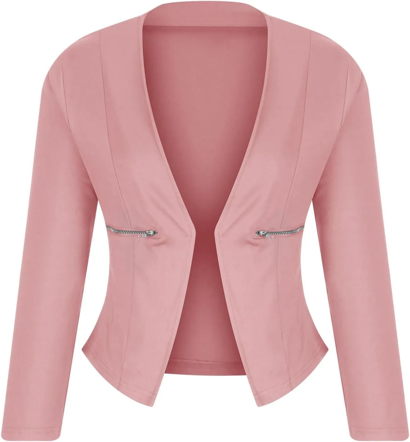 Blazers for Women Long Sleeve Open Front Cardigan Casual Work Office Busssiness Cropped Blazer Suit Jackets