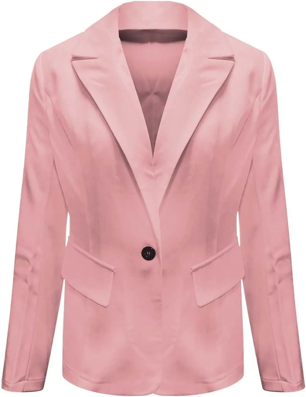 Blazers for Women Open Front Long Sleeve Work Office Suit Jackets Business Suit Blazer Solid Color Tops for Summer