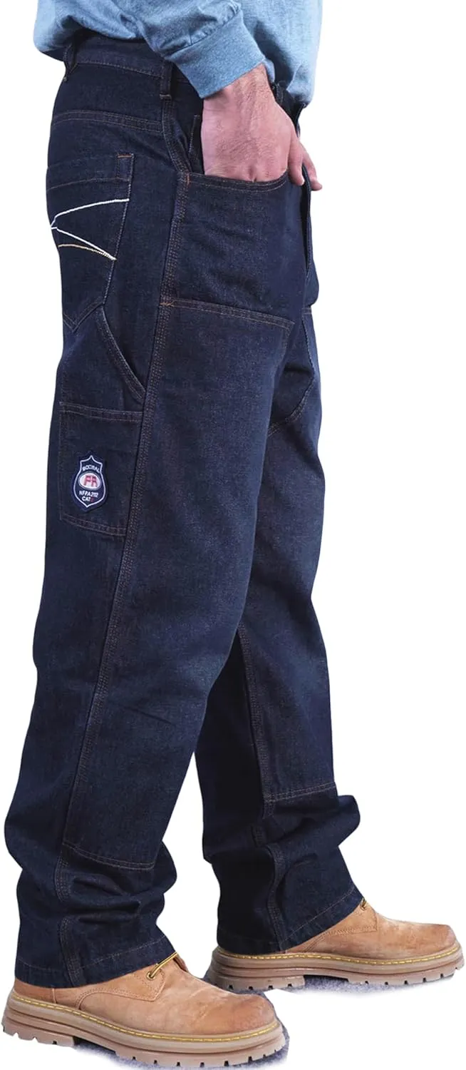 BOCOMAL FR Pants for Men Flame Resistant Duck and Denim Carpenter Pants Fire Retardant Jeans