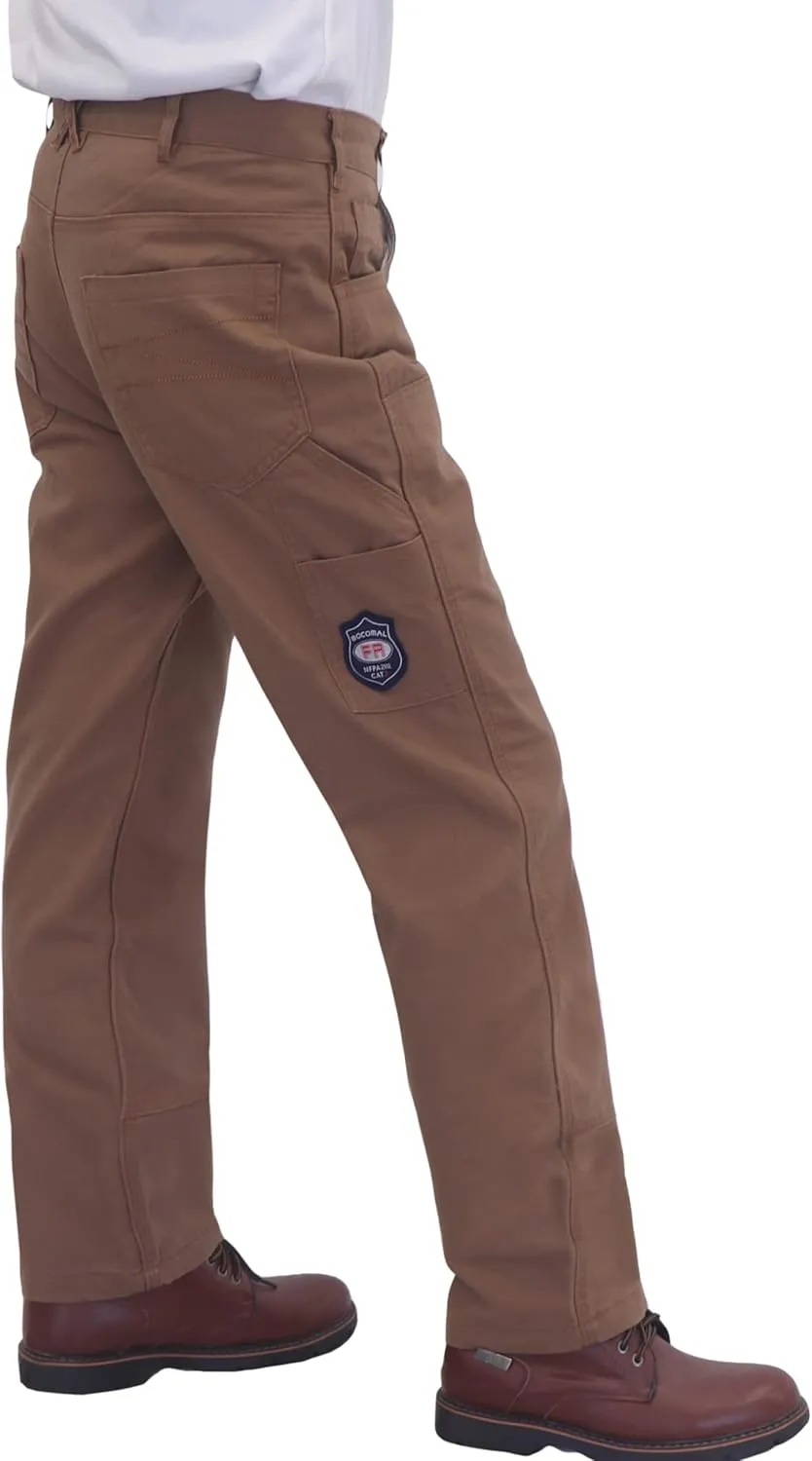 BOCOMAL FR Pants for Men Flame Resistant Duck and Denim Carpenter Pants Fire Retardant Jeans