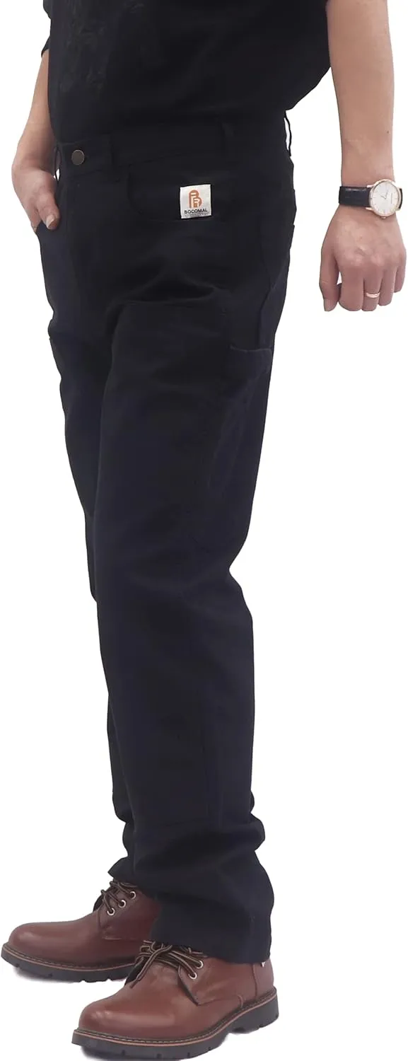 BOCOMAL FR Pants for Men Flame Resistant Duck and Denim Carpenter Pants Fire Retardant Jeans
