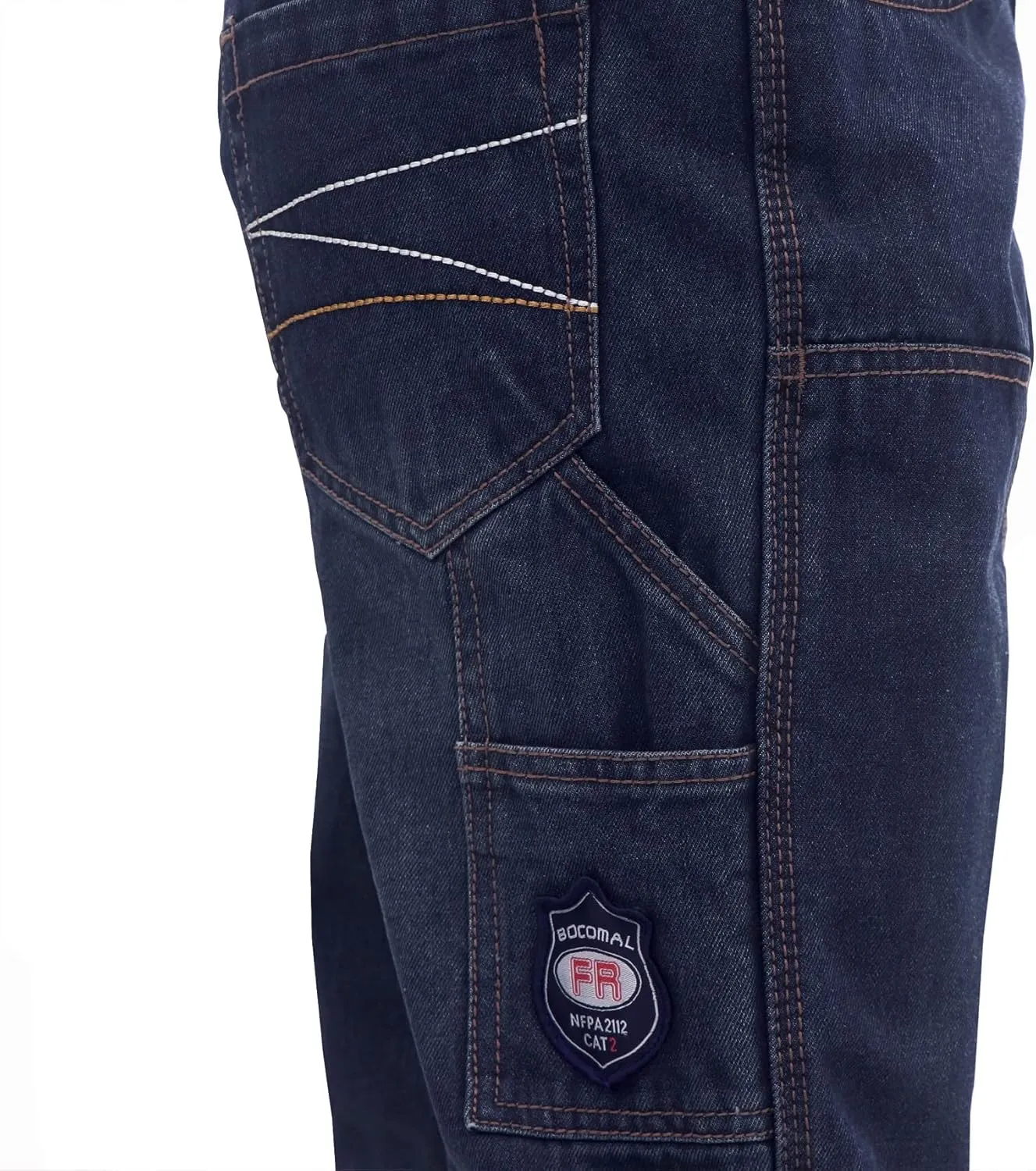 BOCOMAL FR Pants for Men Flame Resistant Duck and Denim Carpenter Pants Fire Retardant Jeans