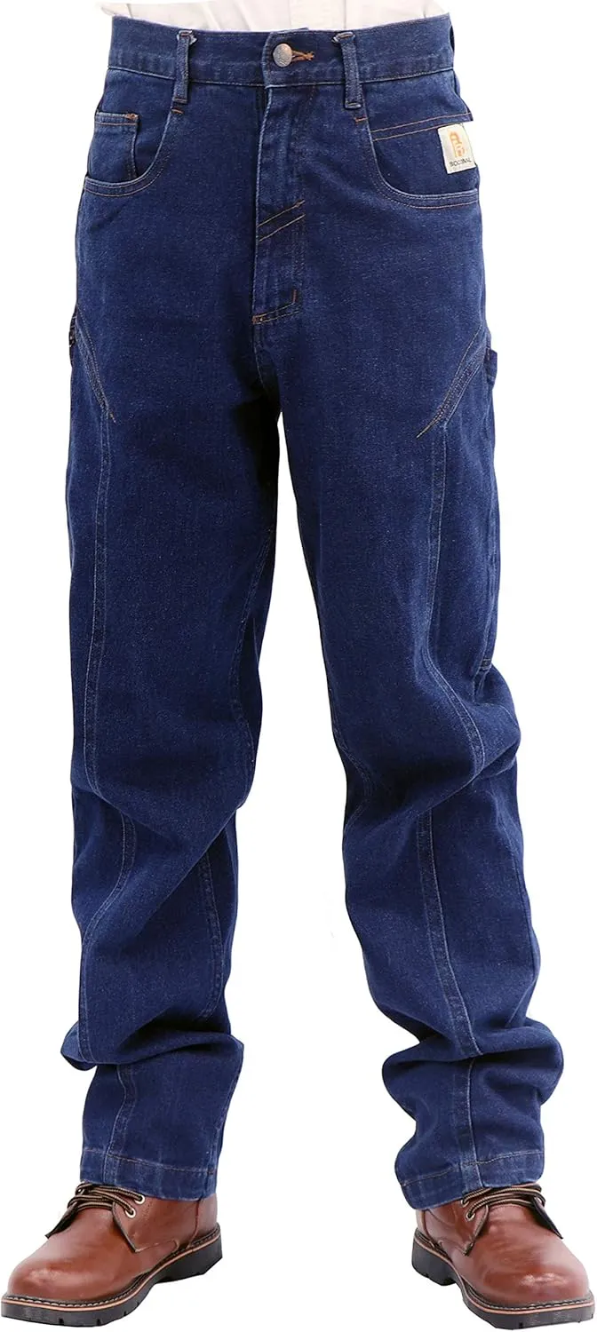 BOCOMAL FR Pants for Men Flame Resistant Duck and Denim Carpenter Pants Fire Retardant Jeans