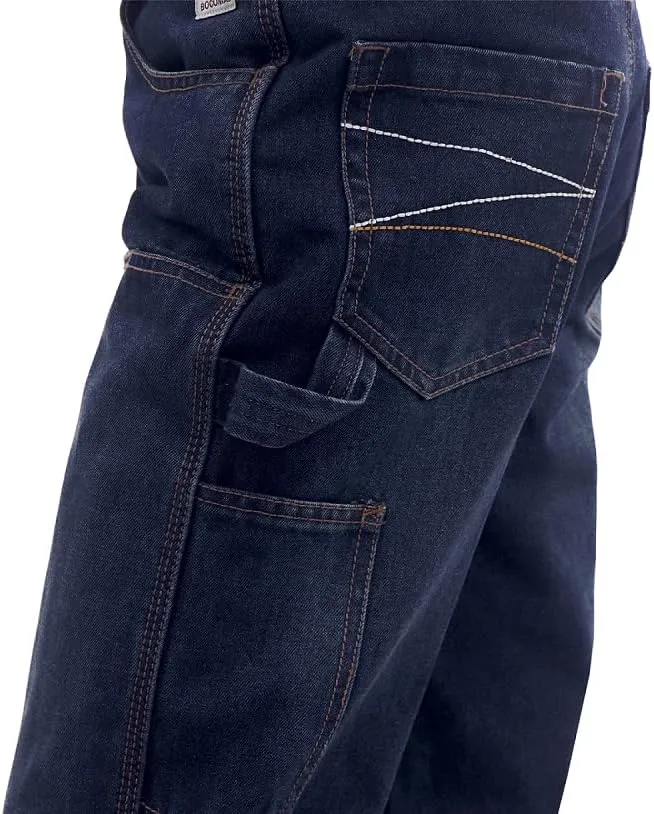 BOCOMAL FR Pants for Men Flame Resistant Duck and Denim Carpenter Pants Fire Retardant Jeans