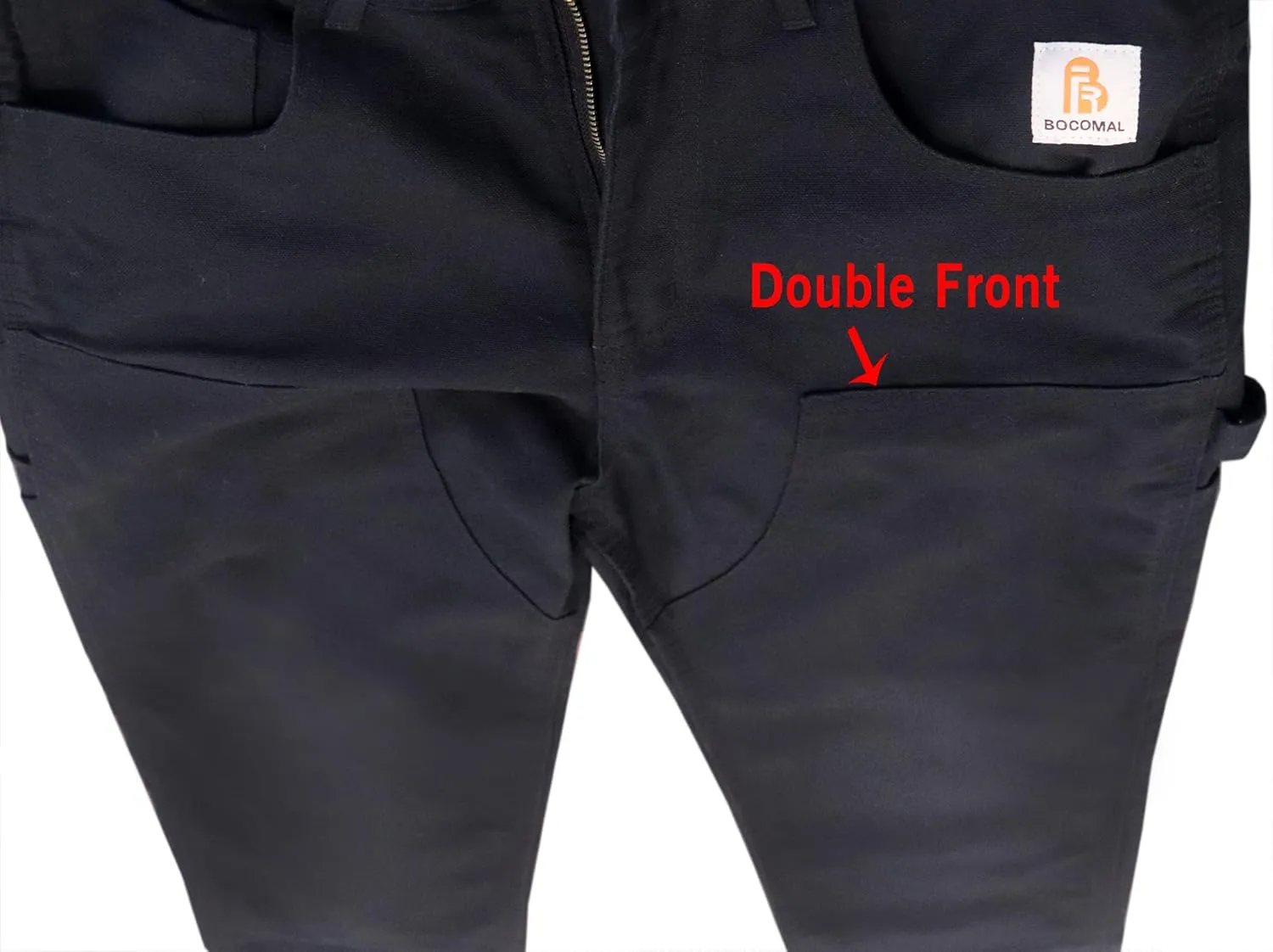 BOCOMAL FR Pants for Men Flame Resistant Duck and Denim Carpenter Pants Fire Retardant Jeans