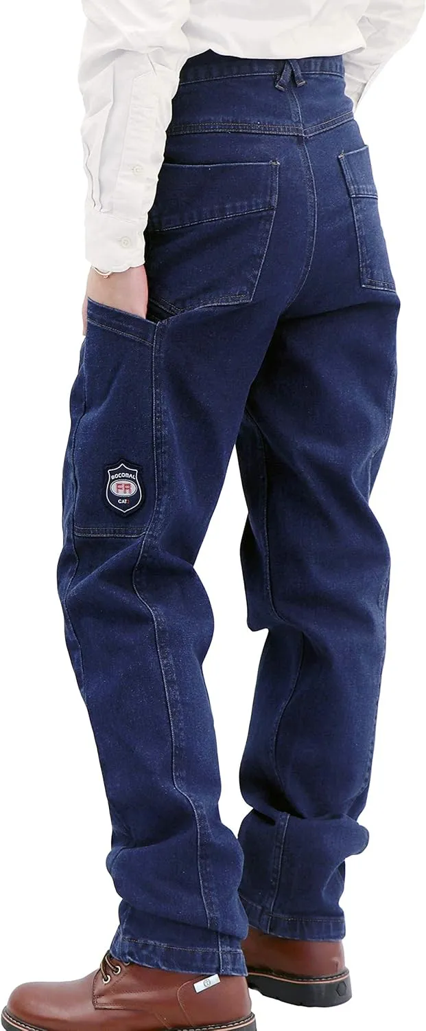BOCOMAL FR Pants for Men Flame Resistant Duck and Denim Carpenter Pants Fire Retardant Jeans