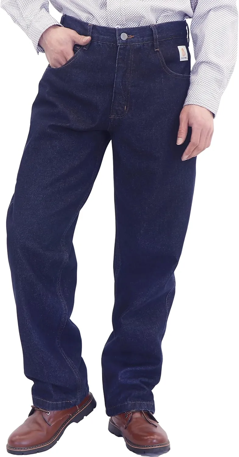 BOCOMAL FR Pants for Men Flame Resistant Duck and Denim Carpenter Pants Fire Retardant Jeans