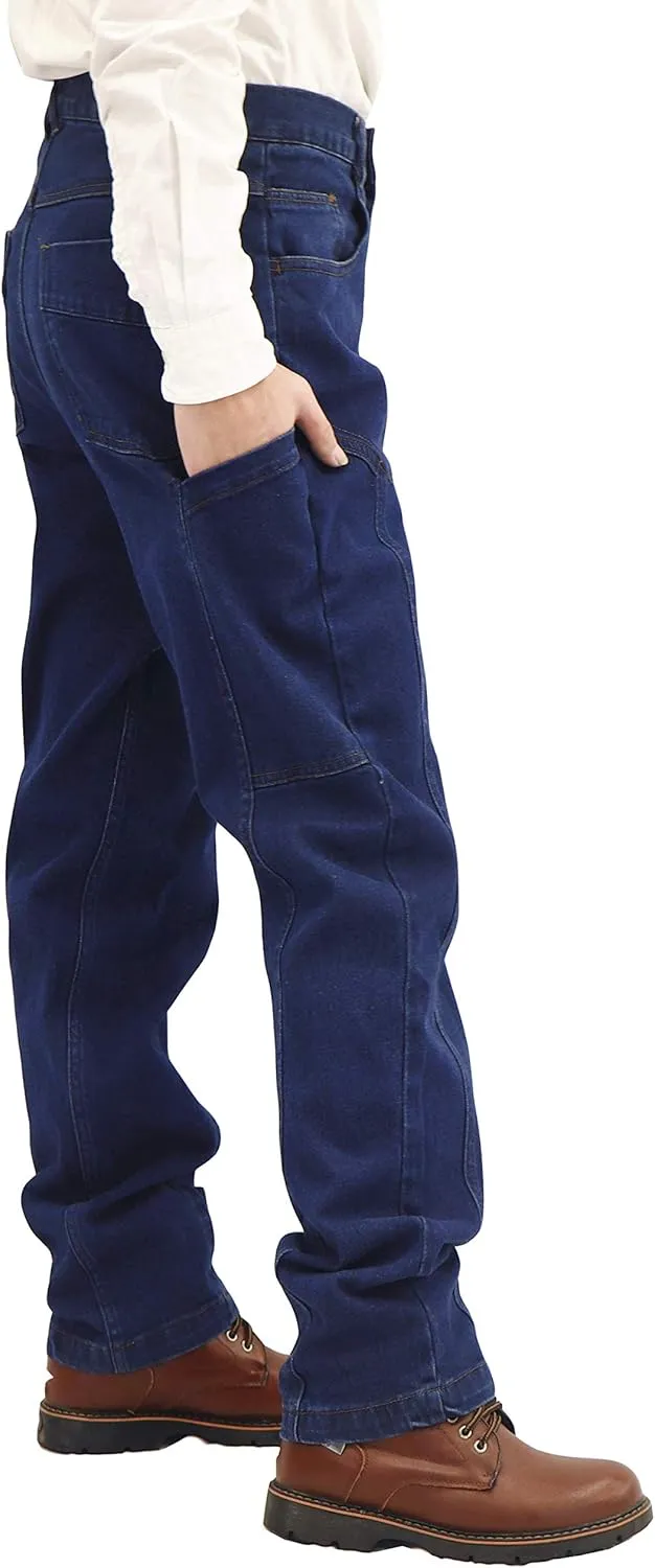 BOCOMAL FR Pants for Men Flame Resistant Duck and Denim Carpenter Pants Fire Retardant Jeans