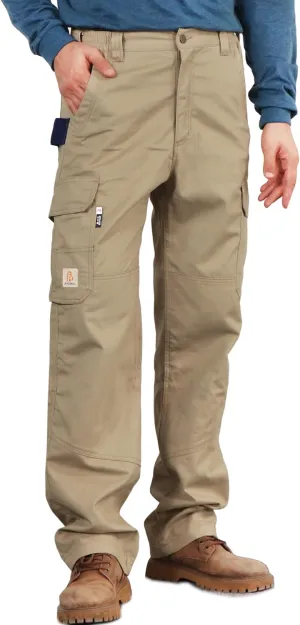 BOCOMAL FR Pants for Men Utility Cargo Pockets Flame Resistant/Fire Retardant Carpenter Water Oil Repellent Finish