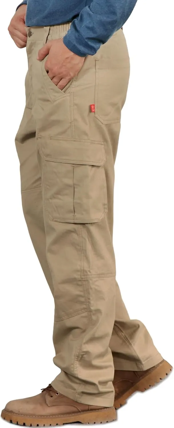 BOCOMAL FR Pants for Men Utility Cargo Pockets Flame Resistant/Fire Retardant Carpenter Water Oil Repellent Finish