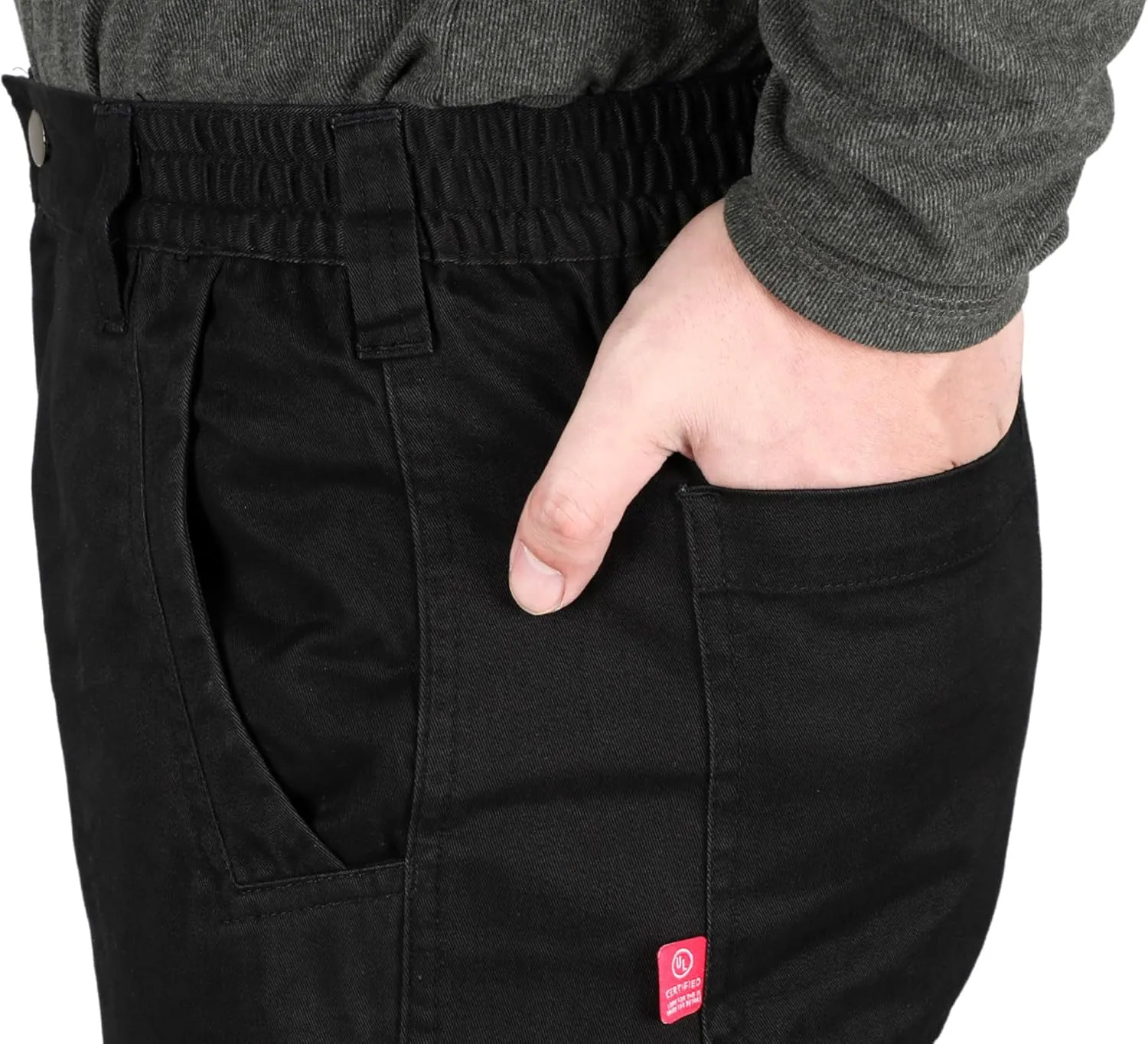 BOCOMAL FR Pants for Men Utility Cargo Pockets Flame Resistant/Fire Retardant Carpenter Water Oil Repellent Finish