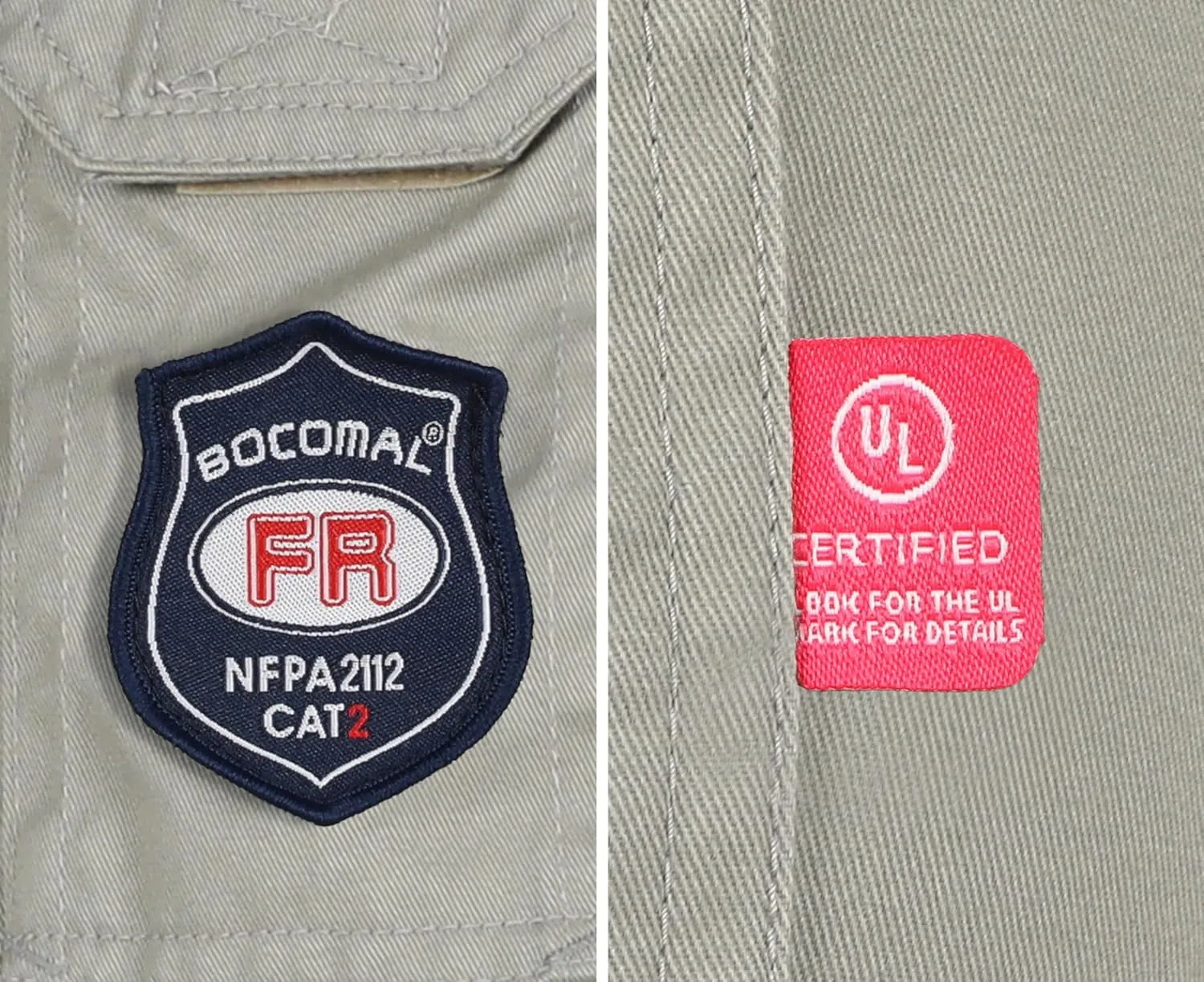 BOCOMAL Men's FR Cargo Pants Flame Resistant Pants Midweight 7.5oz (7 Pockets) Multi-Pockets FR Pants