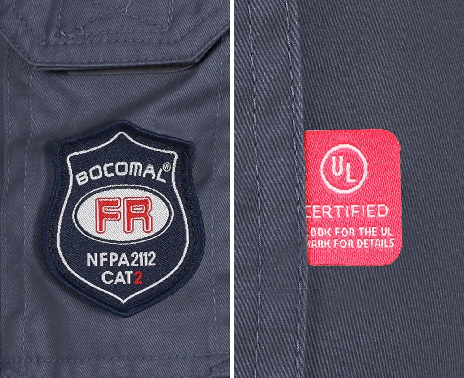 BOCOMAL Men's FR Cargo Pants Flame Resistant Pants Midweight 7.5oz (7 Pockets) Multi-Pockets FR Pants