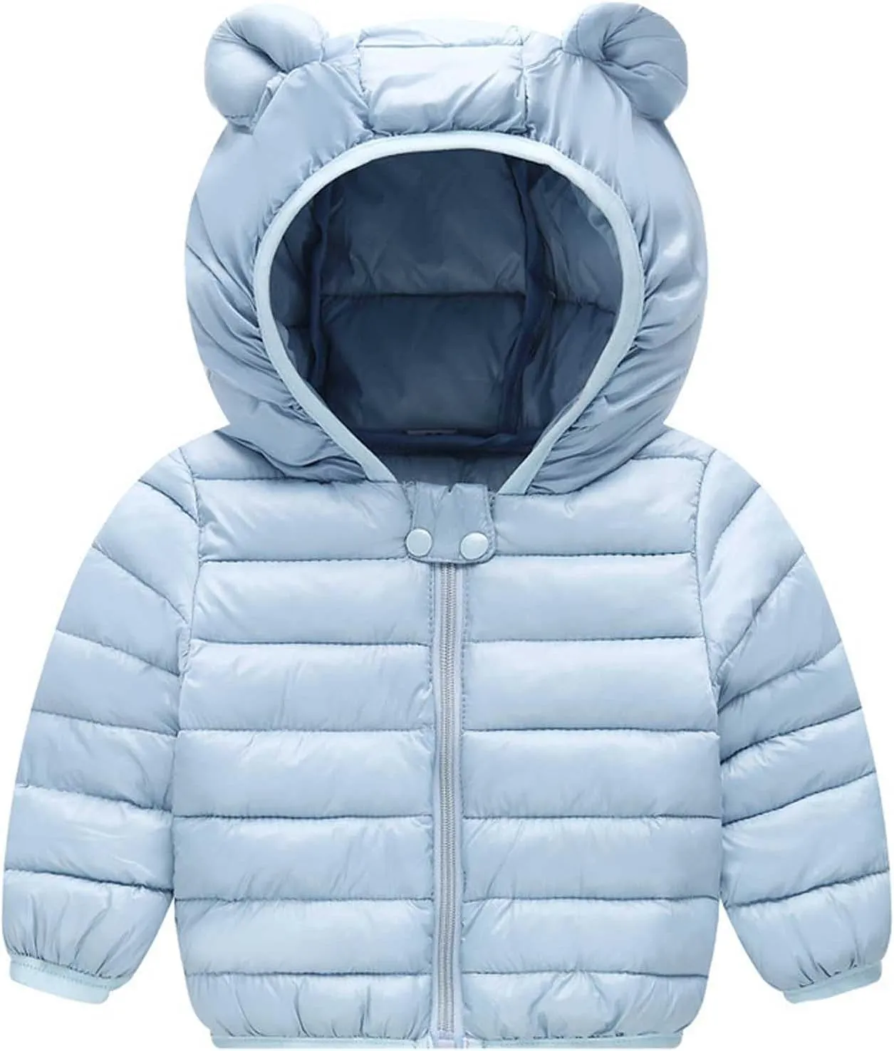 BOXIACEY Toddler Winter Coat Bear Ears Hood Down Jacket Hooded Puffer Jacket Padded Down Coats Windproof Snow Outerwear