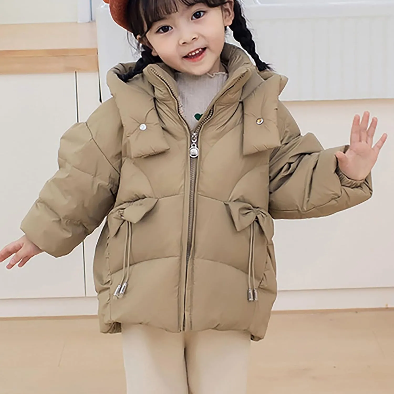 Boys Winter Coat 6 Kids Toddler Baby Girls Boys Winter Warm Thick Solid Cotton Long Sleeve Padded Kids Nylon Jacket