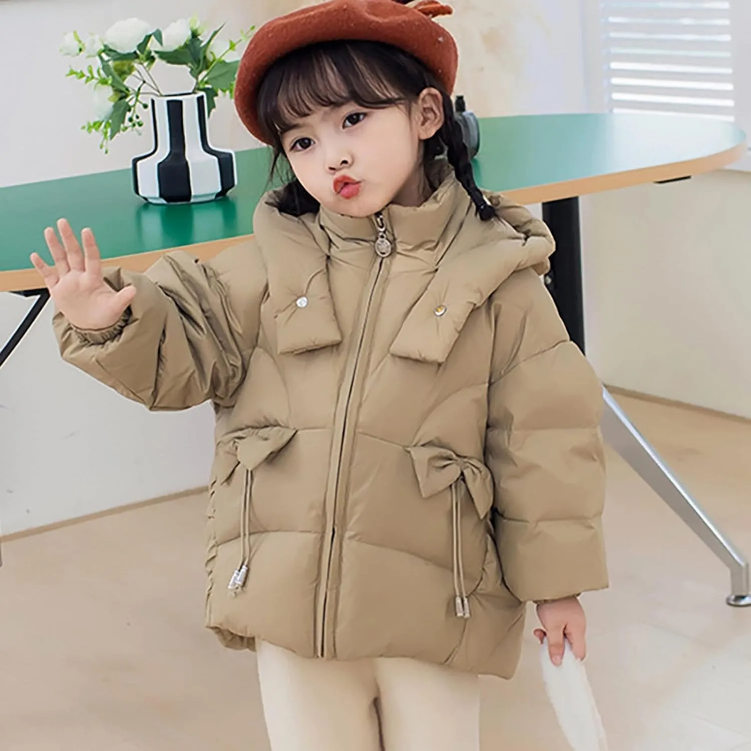 Boys Winter Coat 6 Kids Toddler Baby Girls Boys Winter Warm Thick Solid Cotton Long Sleeve Padded Kids Nylon Jacket