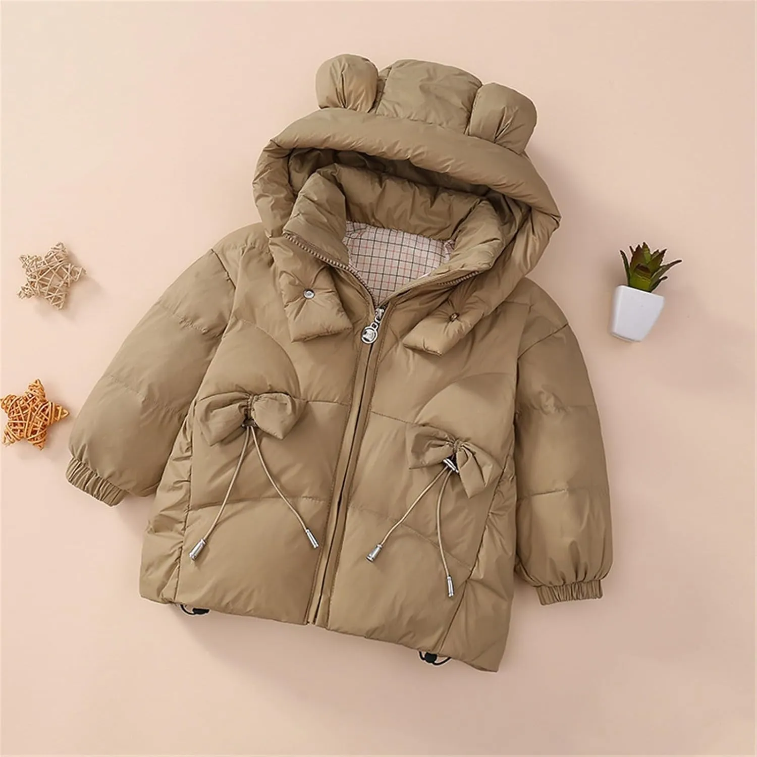 Boys Winter Coat 6 Kids Toddler Baby Girls Boys Winter Warm Thick Solid Cotton Long Sleeve Padded Kids Nylon Jacket