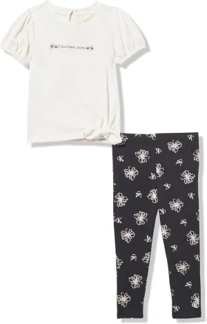 Calvin Klein girls 2pc Tunic Legging Set