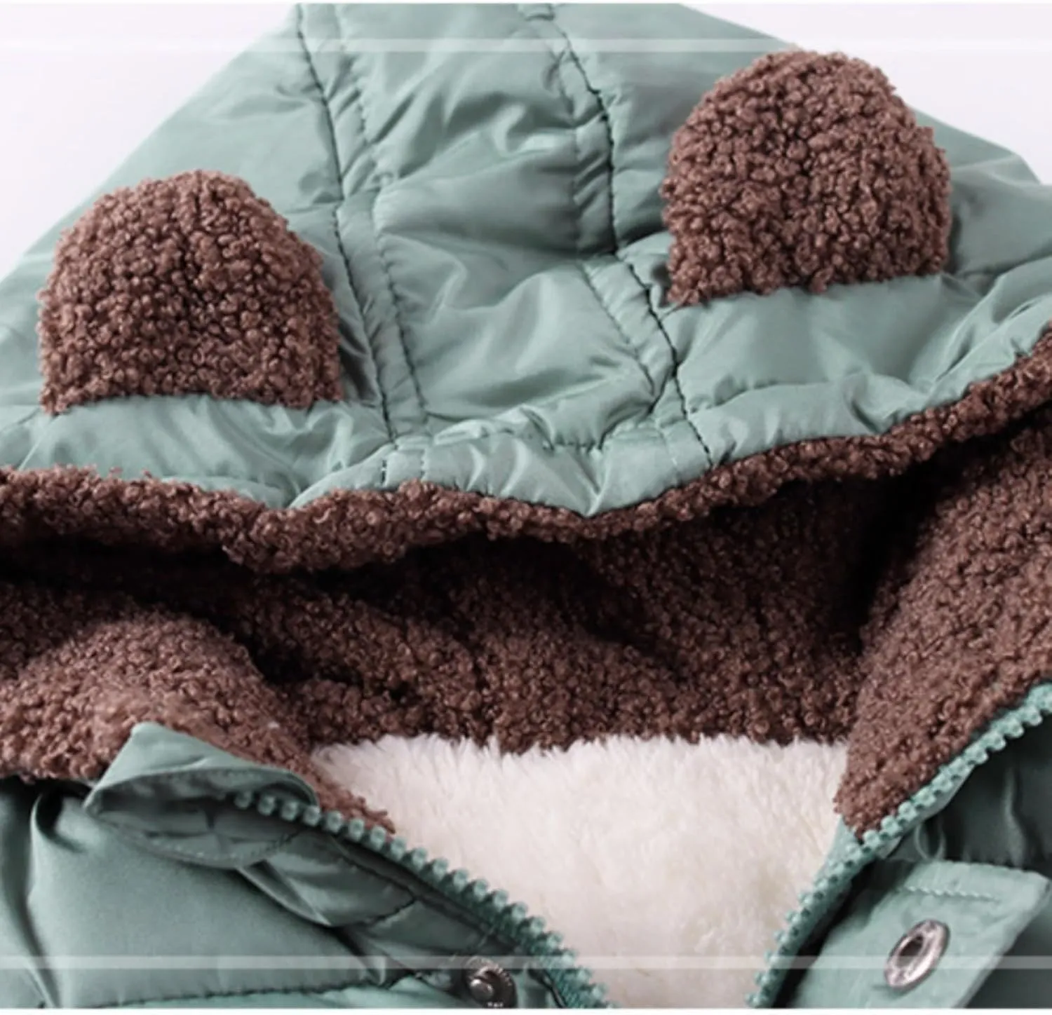 Coat Brand Boys And Girls Fall And Winter Bear Padded Hooded Vest Zipper Cotton Jacket Coats for Kid Girls