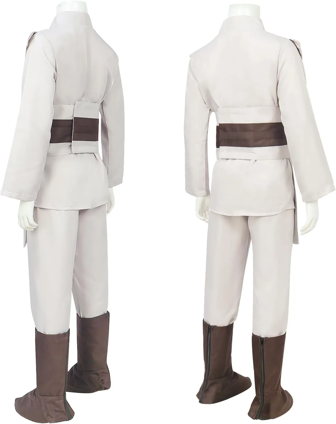 Deluxe Kids Jedi Hooded Robe Anakin Costume Tunic Robe Knight Costume Obi Wan Halloween Outfit Cloak Uniform