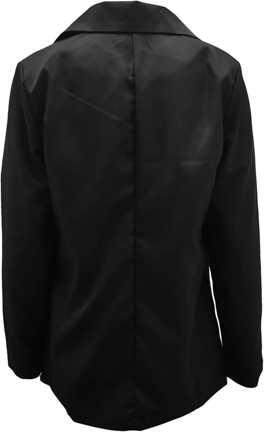 DIACACY Women's Lapel Open Front Work Blazer One Button Long Sleeve Jackets Office Solid Color Cardigan with Pockets