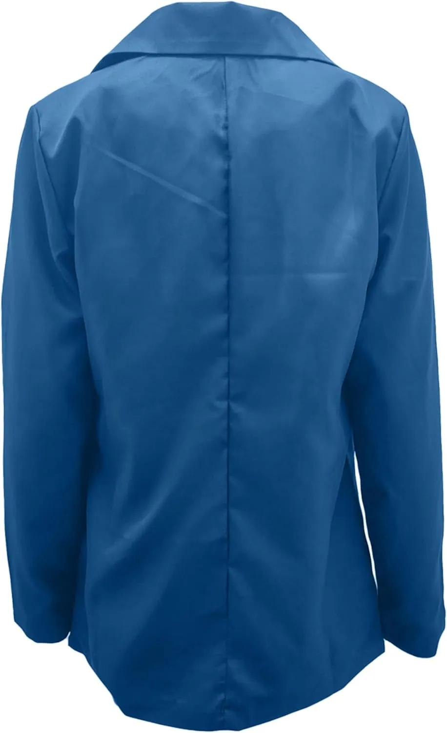 DIACACY Women's Lapel Open Front Work Blazer One Button Long Sleeve Jackets Office Solid Color Cardigan with Pockets