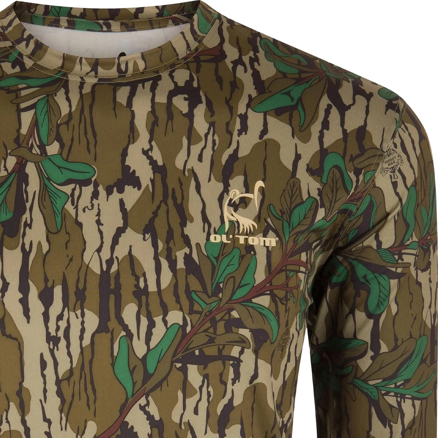 Drake Waterfowl Men's Performance Crew Long Sleeve T-Shirt - Lightweight Soft Breathable Quick-Dry Moisture-Wicking Camo Tee