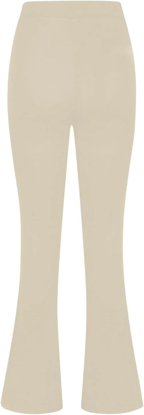 Dressy Pants for Women 2025 Business Casual Work High Waist Stretchy Knit Trousers Daily Pull on Office Slacks Bottom