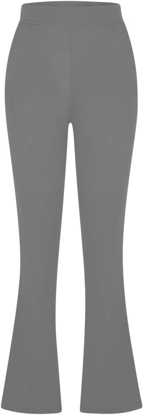 Dressy Pants for Women 2025 Business Casual Work High Waist Stretchy Knit Trousers Daily Pull on Office Slacks Bottom