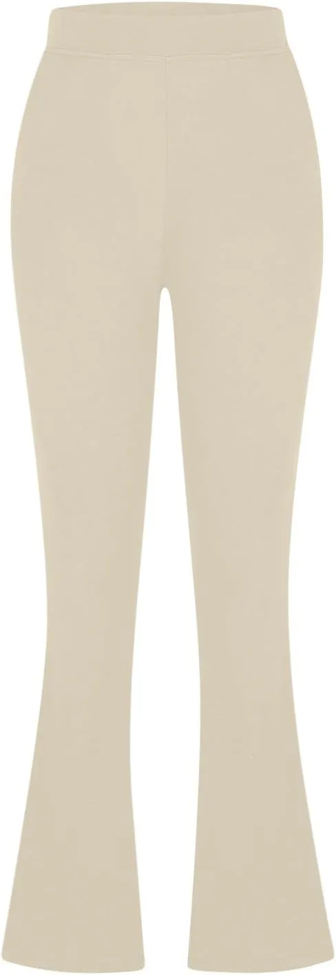 Dressy Pants for Women 2025 Business Casual Work High Waist Stretchy Knit Trousers Daily Pull on Office Slacks Bottom