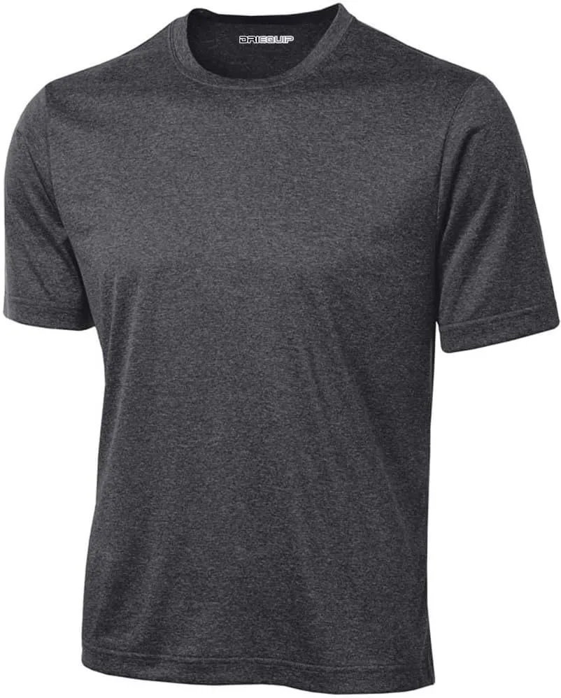 DRI-EQUIP Short Sleeve Moisture Wicking Running Shirts in Sizes XS-4XL