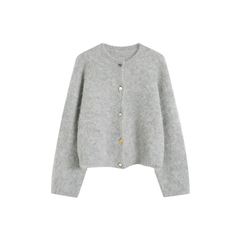 Elegant Alpaca Blend Cardigan