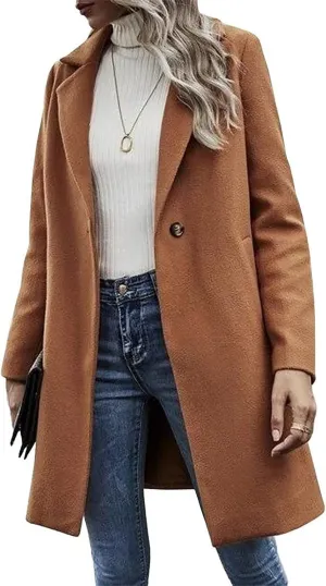 Fall Trench Coat for Women 2024 Single Breasted Outerwear Windproof Classic Overcoat Casual Slim Outdoor Jackets