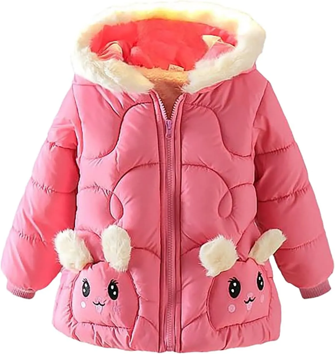 Heavy Girls Winter Coat Children's Thickened Quality Cotton Cotton Padded Winter Cartoon Kids Jackets Toddler Girls