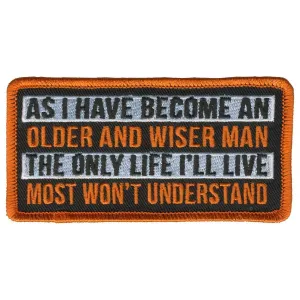 Hot Leathers Patch Wiser Man